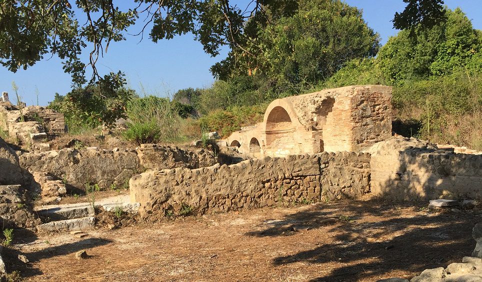 A Roman aqueduct